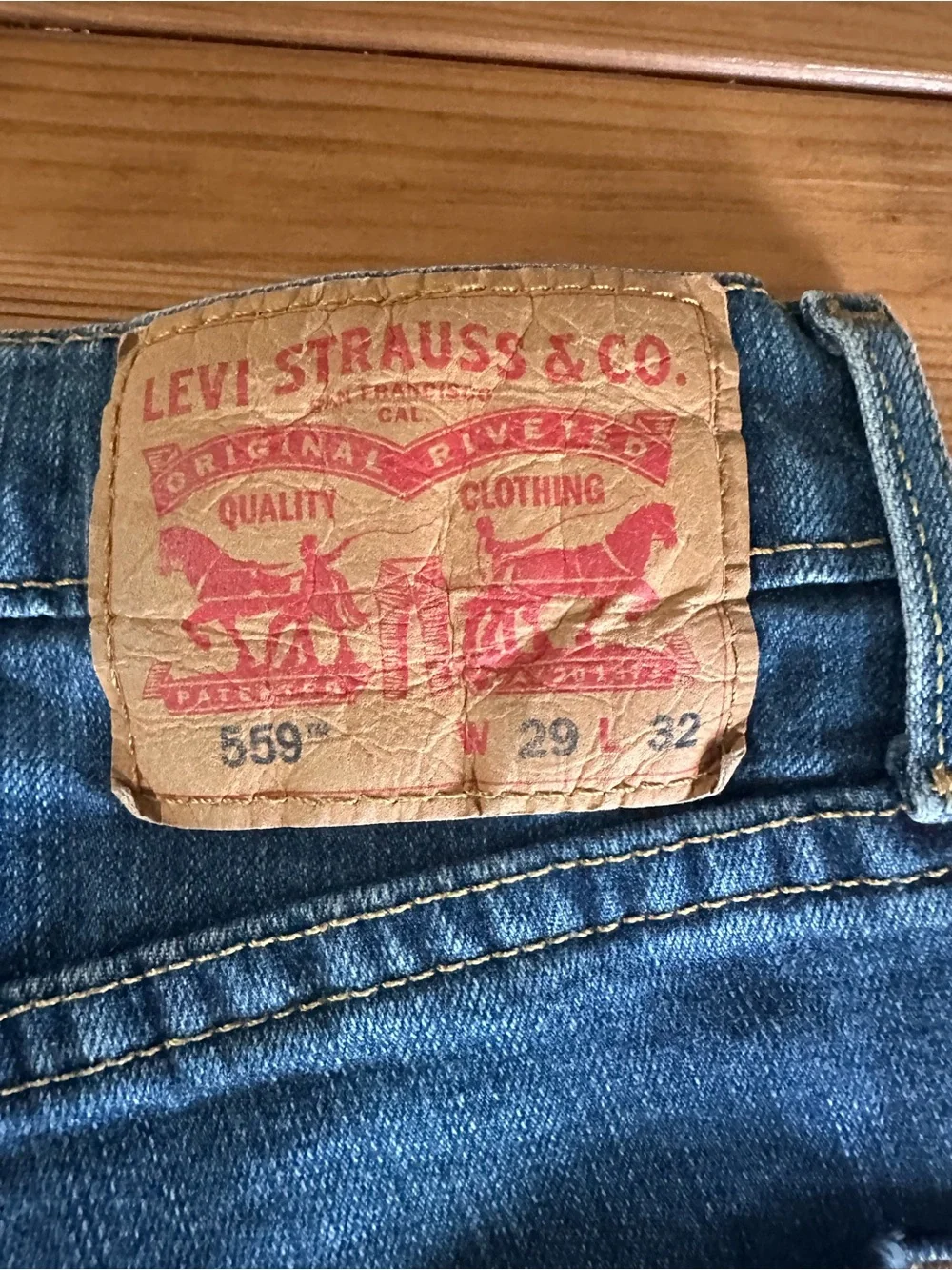 Men’s Levi's 559 W29 L32 100%  relaxed straight jeans